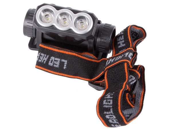 Čelovka čelovka dobíjecí 3x led