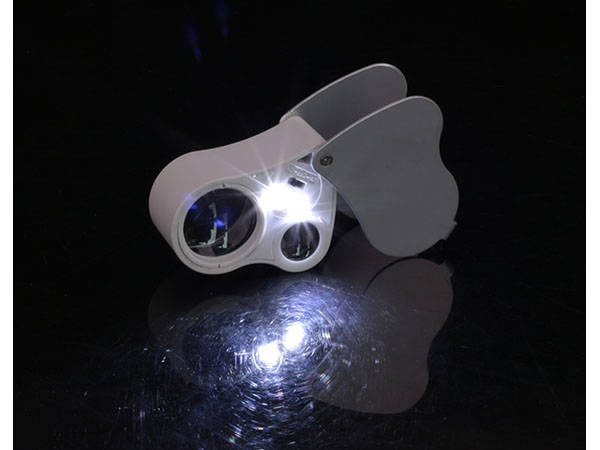 Loupe pliante led pour bijoux uv 25x 50