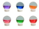 Lámpara de arena 3d móvil arena dinámica decorativa escritorio usb led rgb