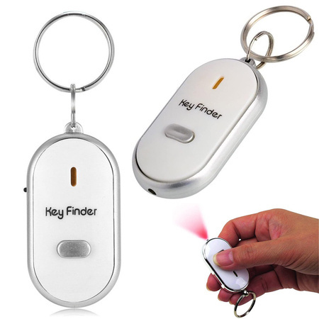 Whistle key fob with led light up key finder