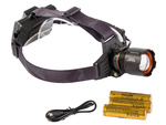 Lanternă de cap bailong led cree xhp160 powerbank