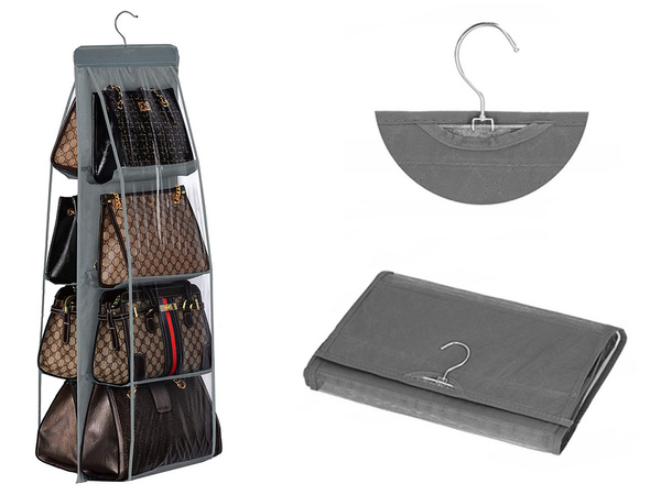 Wardrobe organiser for handbags hanger