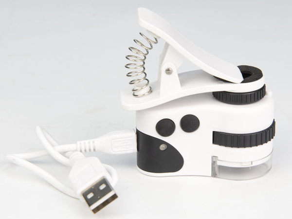 Mini mikroskop s telefonním objektivem se zoomem 60x