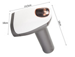 Lcd cordless massage gun powerful set of 8 tips for backs