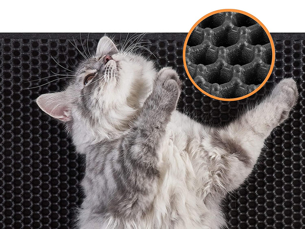 Tapis pour litière de chat pour litière de chat