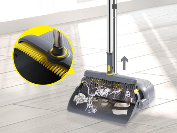 Lazy man's sweeping kit swifter cepillo fregona limpiador recogedor 2en1
