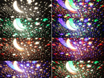 Proyector de estrellas luz nocturna cielo redondo led