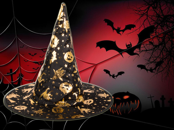 Pălărie de vrăjitoare de halloween