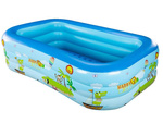 Piscina hinchable grande rectangular jardín familiar piscina hinchable para niños