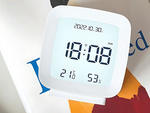 Ceas cu alarmă cu dată și temperatură cu funcție snooze lcd umiditate în aer