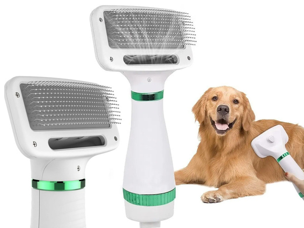 Sèche-cheveux brosse peigne 2in1 pour chien animaux de compagnie