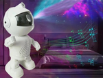 Projektor hvězdy astronaut noční lampka projektor pro děti vesmír hudba