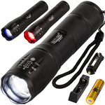 Latarka taktyczna bailong zoom cree led t6 q3 uv