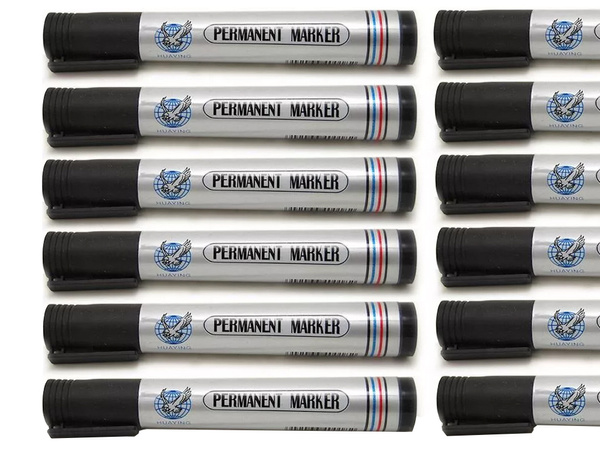 Püsimarker pliiats must veekindel ümmargune