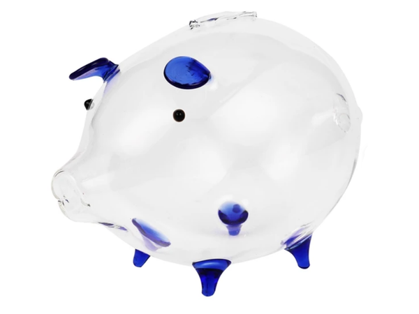 LARGE BLUE PIGGY BANK (36)