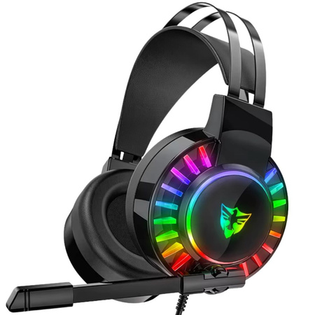 Auriculares gaming 7.1 rgb con cable in-ear led con micrófono