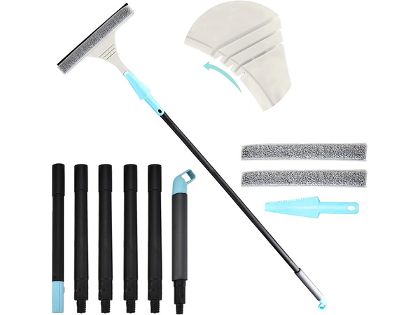 Čistilo za okna iz mikrovlaken regulirana dolžina 160 cm 2w1 paket