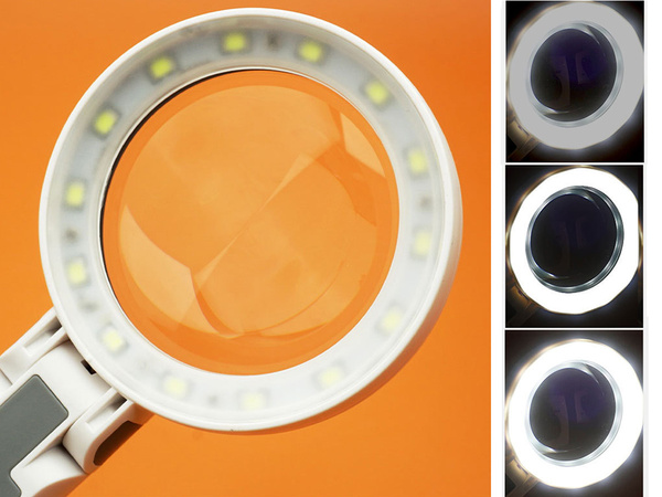 Palielināmais stikls kosmētikas lasīšanas lampas apgaismojums 20 led apgaismojums