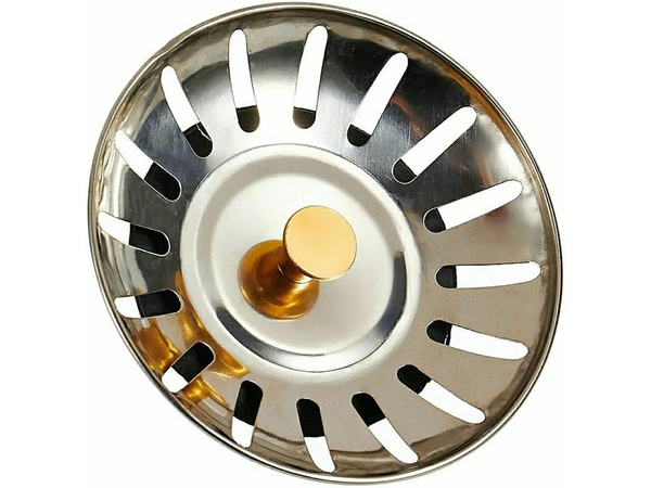 Metalinis kamštis kriauklės sietui didelis krepšys užtat užtat užtat sifonas