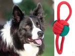 Dog toy chew tug rope strong long