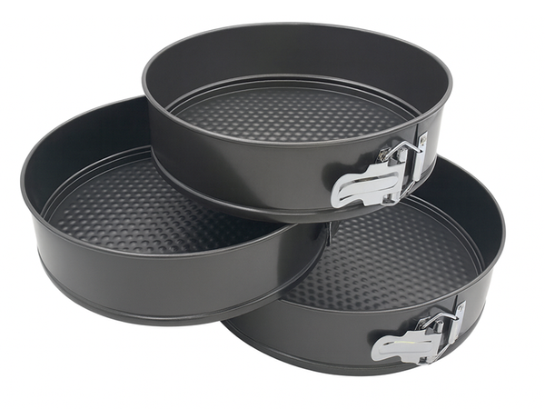 Cake tin baking tray for cakes and tortes mould 24 26 28 3 pcs round