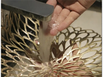 Round kitchen table mat openwork decorative table mat