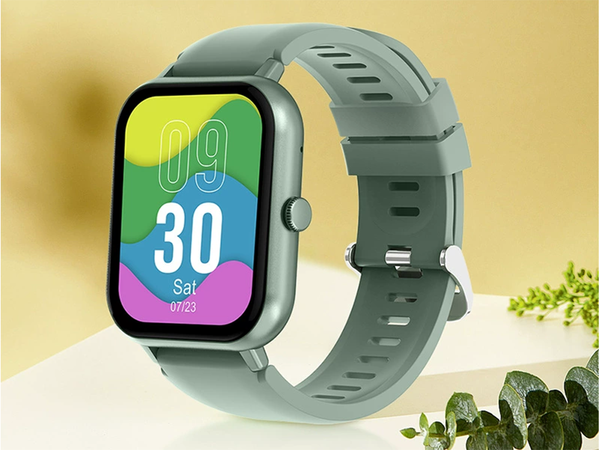 Smartwatch naiste meeste kummipaelaga spordikell Bluetooth kõned roheline