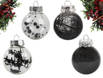 Bombes de choinka pour choin 6cm set de 24 vacances noires