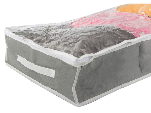 Caja armario organizador cremallera grande para zapatos ropa de cama