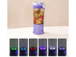 Smoothie blenderis, pārnēsājams, bezvadu USB ledus smalcinātājs, violets
