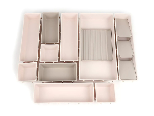 Grosser kosmetik-organizer modularer schubladeneinsatz 12 artikel