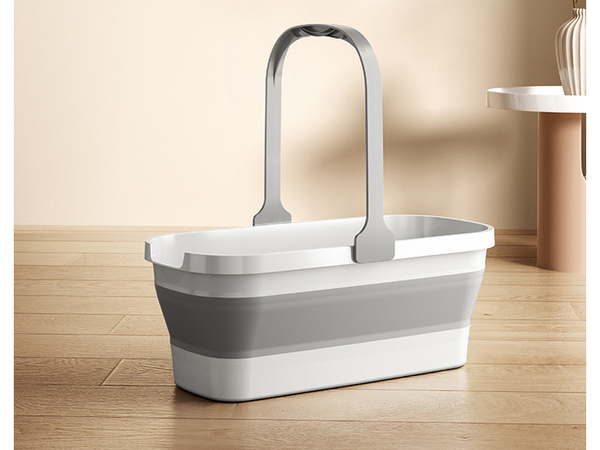 Bol plegable de silicona cesto grande para la ropa compacto de viaje 10l