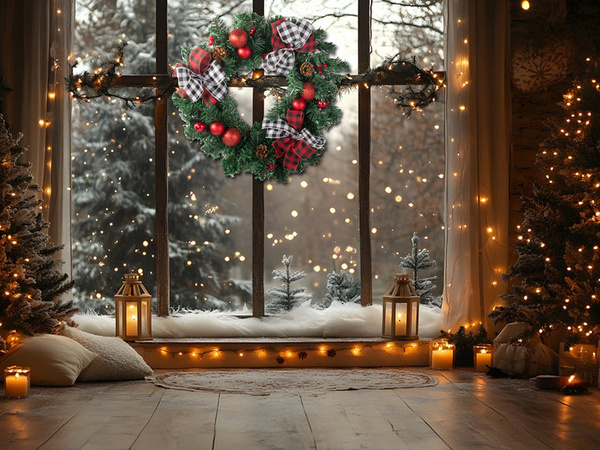 Guirlande décorative de noël décoration murale décoration de porte décorations de noël