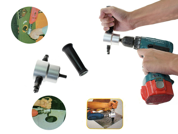 Accessoire de coupe de tôle ciseaux sur perceuse