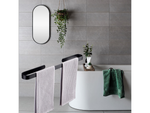 Porte-serviettes de salle de bain mural en métal