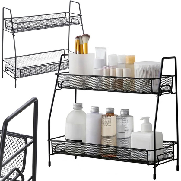 Estante de cocina organizador de cocina de pie especiero loft de dos niveles