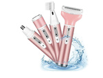 Depilator rasoir corps femmes jambes tondeuse 4in1 embouts interchangeables usb