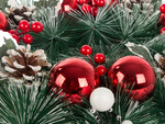 Ghirlandă decorativă de crăciun roșu și alb ghirlandă decorativă de crăciun