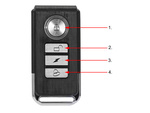 Hlasitý alarm pro motorku proti krádeži houkačka dálkové ovládání