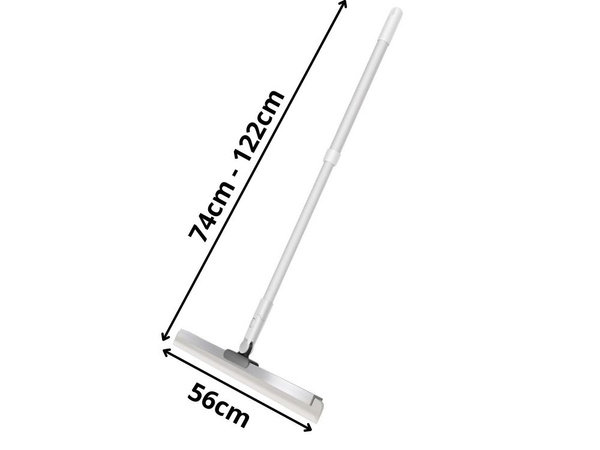 Recogedor de agua para suelos, ventanas y espejos con mango telescópico largo