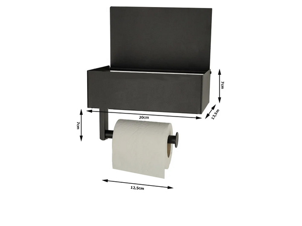 Porte-papier hygiénique loft étagère wc loft acier