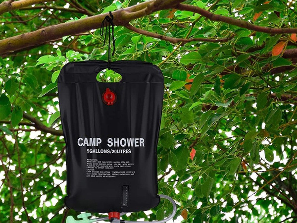 Solar camping field shower 20l