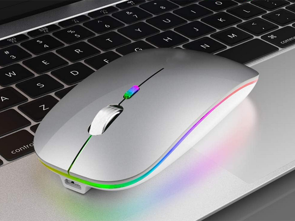 Slim 2.4 ghz bluetooth control optical mouse for pc laptops