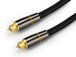 Optical cable 2m braided toslink digital hq gold plated terminals