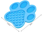 Anti-stress tray licking mat for dog paw