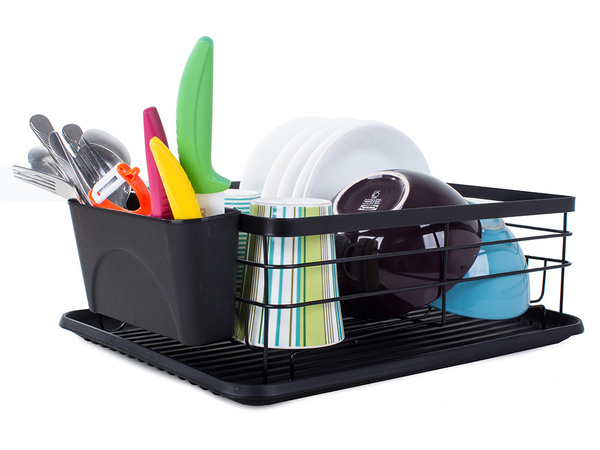 Drying rack dish drainer large tray