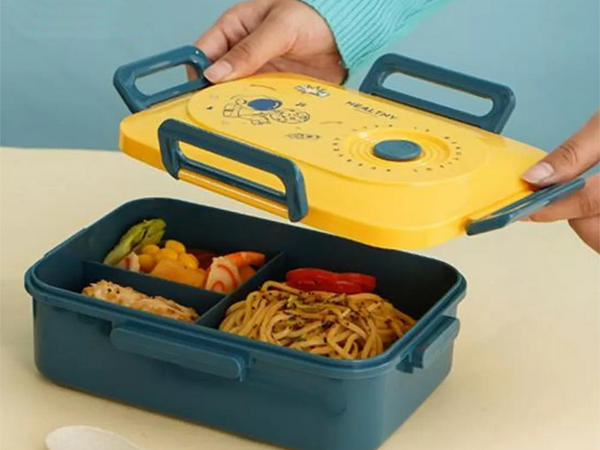 Lunchbox hommikusöögi konteiner lõunasöögi lahtritega söögiriistad