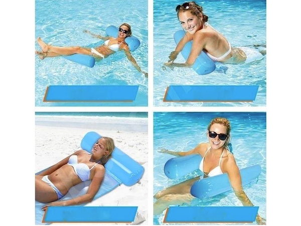 Saltea gonflabilă apă hamac înot scaun piscină lounger float mat