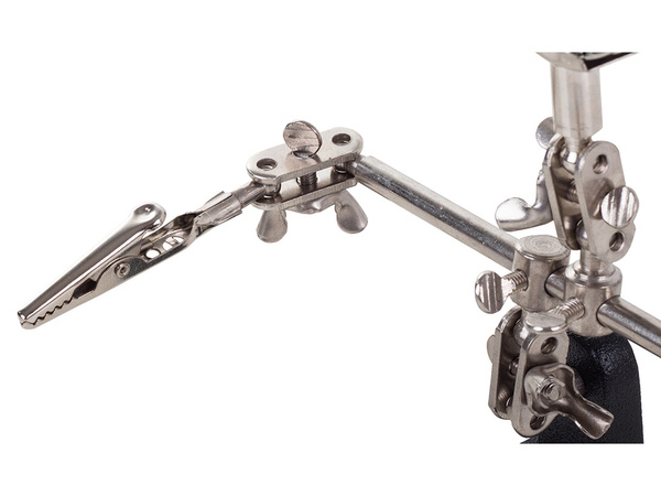 Magnifying glass third hand soldering tool holder