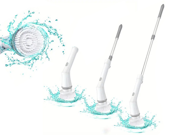 Brosse rotative électrique pour joints de carrelage mop avec 6 embouts tornado